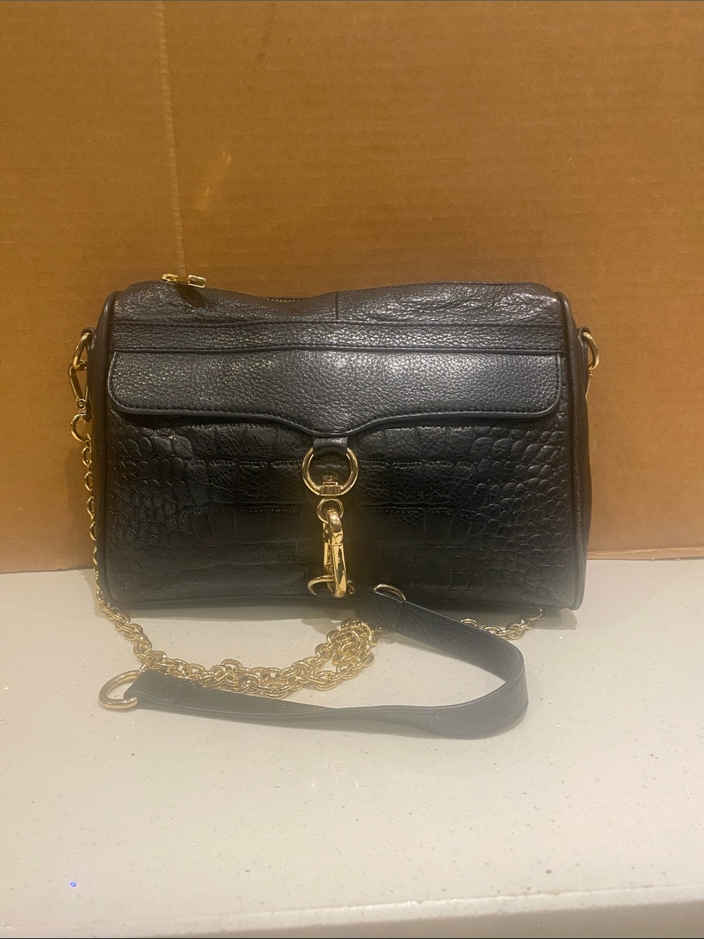 Danier Leather Black Zip Pouch - Women Bags